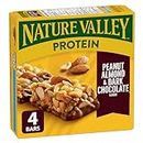 NATURE VALLEY Peanut Almond and Dark Chocolate Flavour Protein Bars, Granola Bars, Made with Real Peanuts, Source of Protein, Pack of 4 Protein Bars