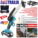For Makita 6'' Mini Cordless Electric Chainsaw 2X Battery-Powered Wood Cutter