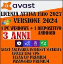 Avast Internet security antivirus vpn multilanguage licenza originale 3 Anni