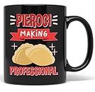 VIGAT Celeolyno Baking Polish Pierogi Coffee Mug (11 oz, Black)
