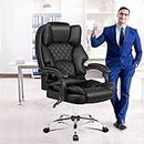 ALFORDSON Ergonomic Office Chair with 150° Recline and 360° Swivel,Gaming Executive Computer Racer Chair with Adjustable Height,PU Leather Home Office Chair with Lumber Back Support,180kg Capacity