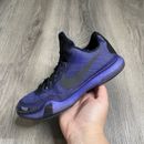 Nike Kobe 10 blackout 2014 Boys 4.5Y Purple Black Basketball Shoes 726067-005