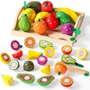 Frutas y Verduras Juguetes Montessori Niños 2 Años Utensilios Cocina Juguete M