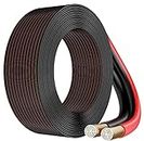 FEDUS 16 Gauge/AWG Speaker Wire Oxygen-Free Copper 2 Conductors Audio Speaker Cable for Car Speakers Stereos, Subwoofer, Home Theater Speakers, HiFi Surround Sound (20 METER, RED+BLACK)