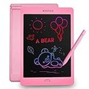 Bestor Portable LCD Writing Tablet 10 inches Paperless Memo Digital Tablet Pad for Writing/Drawing/Scribble Board/Erasable Doodle Pad for Educational Toy for Kids and Student (Pink)