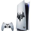 Skinit Decal Gaming Skin Compatible with PS5 Console and Controller - Officially Licensed Warner Bros Batman Arkham Logo Design