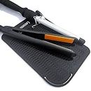 Large Heat Resistant Mat for Curling Irons, Hair Straightener, Flat Irons and Hair Styling Tools 11" x 7.5"(Black)