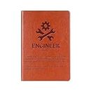 WHLBHG Engineer Gift Engineer Definition Leather Journal Notebook New Licensed Passer Gift Engineering Student Gift Mechanical Engineer Writing Diary (Engineer Definition)