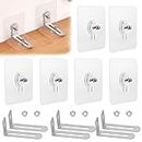 No Drill Furniture Anchors 12 Packs Anti Tip Furniture Straps Kit Adhesive Furniture Wall Anchors for Baby Proofing, Secure Bookcase Dresser Shelf Cabinet Wall
