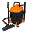 WEN VC4710 10-Amp 5-Gallon Portable HEPA Wet/Dry Shop Vacuum and Blower with 0.3-Micron Filter, Hose, and Accessories,Orange