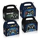 QYCX Video Game Party Decorations,12 Pcs Video Game Candy Boxes-Video Game Gift Boxes-Video Game Candy Bags Video Game Party Favor Treat Boxes with Handle, Video Game Gift Bag Video Game Cardboard Sugar Candy Chocolate Bag Holders Party Favor Bags for Video Game Controller Party Favor Birthday Baby Shower Child Present Gamer Party Supplies Level Up Birthday Party Decorations Supplies