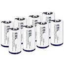 EBL CR123A Batteries 1600mAh 123A 123 High Capacity Lithium Batteries with PTC Protection for Flashlight Camera 3V 8 Pack Non-Rechargeable