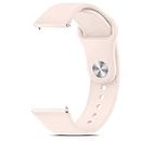 Tobfit Silicone Band for Fitbit Versa 2 Fitness Tracker, Soft Quick-Release Sport Strap for Fitbit Versa SE Fitness Tracker (Watch Not Included), Wristband with Metal Buckle for Men Women(Sand Pink)
