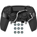 EXknight Leverback V2 PS5 Palettes, Adaptateur de Boutons Arrière pour Manette PS5 | Ajustement avec des Poignées de Pouce (Noir)
