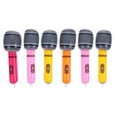  6 Pcs Inflatable Microphone Kids Musical Instruments Toys for Babies Bulk