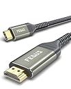 FEDUS USB C to HDMI Cable, 3 Meter 4K@60Hz Type-C to HDMI Adaptor for Home Office and MAC Thunderbolt 3/4 Compatible USB C to HDMI Converter Laptop, Mobile, iPad Pro, MacBook, Chromebook, TV, Monitor