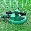 AASTIK 1 Pc Automatic 360 ° Rotating Adjustable Round 3 Arm Lawn Water Sprinkler for Watering Garden Plants/Pipe Hose Irrigation Yard Water Sprayer