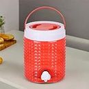 Heart Home Water Camper | Travelling Water Jug | Water Jug Camper for Home-Travel-Picnic-Office | Water Dispenser Can | Jug with Tap | Water Storage Container | 4.5 LTR | Red