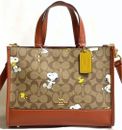 COACH x Peanuts Schultertasche Dempsey Carryall Snoopy Woodstock CE862