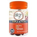 Align Triple Action Gummies, Prebiotic Supplementfor Women & Men, Helps Relieve Gas, Bloating, and Abdominal Discomfort, 46 Gummies