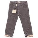 BURBERRY 8001Q Pantalone Bimbo Grigio velluto Trousers Pants Kids [12 Months]