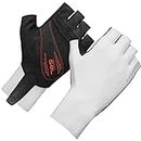 GripGrab Aero TT Professional Cycling Race Gloves-Aerodynamic, Guanti da Ciclismo Estivi Unisex-Adult, Bianco, M