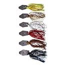 LIUYUNE, 6pcs Artificial Bait Kit 11G Spinner Bait Fishing Lures Baits Sequins Fishing Lure Buzzbait Rubber Skirt Bass Pesca