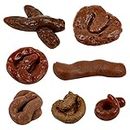 Chivao 7 Pieces Fake Poo Realistic Fake Turd Prank Lifelike Poo Toy Gags and Practical Joke Toys for April Fools' Day Prank Party Supplies