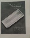 1948 Wadsworth cigarette case gold and silver match powder compact ad