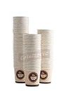 Disposable Paper Hot Coffee Tea Drinking Espresso Cups 4oz - 118ml (100 Pack)