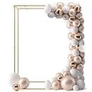 DOEWORKS 6.5 FT Gold Rectangle Wedding Arch Stand, Ceremony Balloon Arch Stand for Wedding, Birthday Party,Gold
