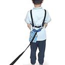 welsoon Walking Harness for Older Children with Quick Grab Handle and Adjustable Tether for Autism Special Needs ADHS Safety Teens Harness with Pouch Removable Autism Awareness Puzzle