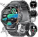 LIGE Smart Watch for Men, 1.39'' HD Tactical Smart Watches with Bluetooth Call/Heart Rate/Blood Pressure/Sleep Monitor, Sport Watch with 21 Sport Modes, IP68 Smartwatch for iOS Android, Black