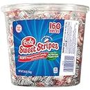 Bobs Sweet Stripes Soft Peppermint Candy, 160 Individually-Wrapped Pieces, 28 Ounce Jar