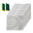 OADAA 10PCS Wire Miracle Cloths | Multipurpose Wire Miracle Cleaning Cloths | Multipurpose Non-Scratch Scrubbing Pads | Multipurpose Wire Dishwashing Rags for Wet and Dry