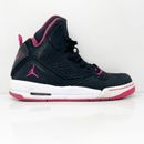 Nike Girls Air Jordan Flight 630611-060 Black Basketball Shoes Sneakers Size 6Y