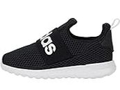 adidas unisex child Lite Racer Adapt 4.0 Running Shoes, Black/Black/White, 5.5 Big Kid US