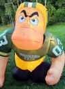Jugador de fútbol americano Gemmy Giant 7' NFL inflable Green Bay Packers Bubba AirBlown