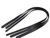 HOUTBY 1 Pair Replacement Purse Strap Leather For Shoulder Handbags Bag DIY (Black2, 0.59 * 27.95")