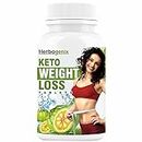 HERBAGENIX Fat Burners For Women, Garcinia Cambogia Tablet, Green Tea,Coffee Beans, L-Carnitine, Apple Cider Vinegar To, Belly Burner Weight Loss Ayurvedic Supplement-60 Keto Tablets (Pack1)