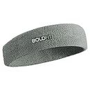 Boldfit Gym Headband for Men and Women - Sports Headband for Workout & Running, Breathable, Non-Slip Sweat Head Bands for Long Hair (Grey)