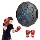 Fulluky Music Boxing Machine, Music Electronic Boxing, Wall Target Boxing Machine, with 6 Lights and Bluetooth Sensor, Boxing Training Devices with Boxing Gloves（Kinderhandschuhe）