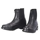 TuffRider Ladies Starter Front Zip Paddock Boots - Black - 9 - Wide
