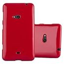 Cadorabo Case Compatible with Nokia Lumia 625 in Jelly RED - Shockproof and Scratch Resistant TPU Silicone Cover - Ultra Slim Protective Gel Shell Bumper Back Skin