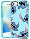 Qerrassa Stitc for iPhone 6/6S/7/8/SE 2020/SE 2022 4.7" Case Cute Cartoon Character Girly for Girls Kids Teens Phone Cases Cover Fun Unique Kawaii Soft TPU for iPhone 6/6S/7/8/SE