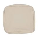 ABNMJKI Cuscino Outdoor Cushion Sofa Cover Waterproof 1Pack Patio Chair Cushion Cover with Zipper 24X24X4 Inch Replacement Cover Only (Color : Beige)