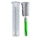 SOBLUING 17cm Glass Rain Gauge Replacement Tube with Cleaning Brush for use with Metal Rain Gauge Trim