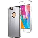 GIOIA BAZAAR Case for Apple iPhone 6 6S Plus,Luxury Steel Aluminium No Design W/Chrome Snapon Hard Cover for Apple iPhone 6 6S Plus(Silver)