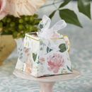 Kate Aspen Floral Teapot Favor Box Paper | 2.4 H x 3.3 W x 3.7 D in | Wayfair 28298FL