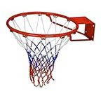Azone Basketball Ring Orange/ 4-7 Number Ball Free Net (Iron, 29 CM Dia Mater 5 Number Ball for Kids)